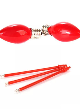 E12红色LED佛灯泡 小烛台财神灯E14电蜡烛电子香长明灯供佛具