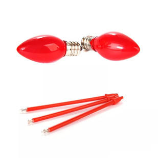 E12红色LED佛灯泡 小烛台财神灯E14电蜡烛电子香长明灯供佛具