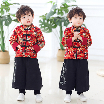 男童中式唐装拜年服过年