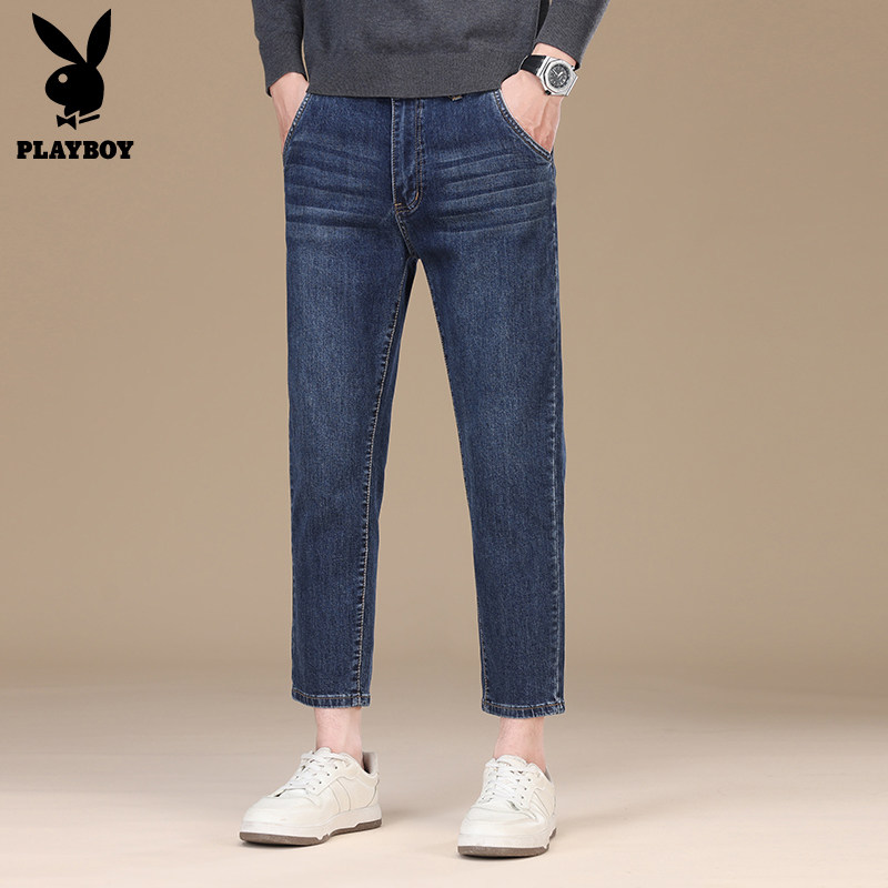 PLAYBOY八分/九分弹力牛仔裤图片