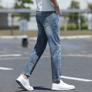 九分牛仔裤男款弹力修身小脚165矮个子显高春夏早秋休闲男士裤子