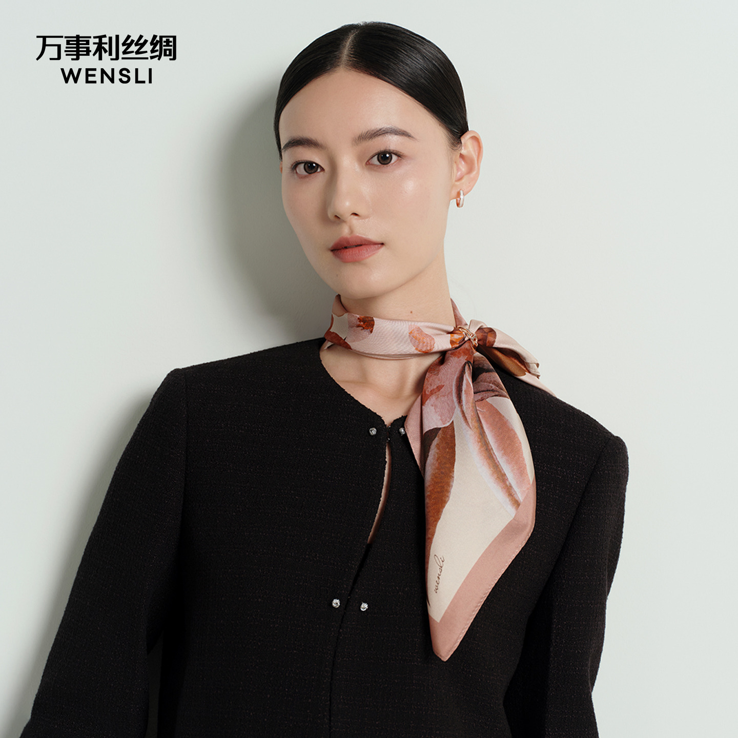 万事利秋冬新款中方巾沁兰香