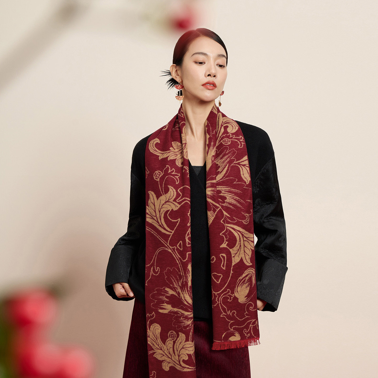 万事利26新年礼真丝幸福彩围巾卷轴年历送礼商务礼赠锦书送福,服饰配件/皮带/帽子/围巾,围巾/丝巾/披肩,淘宝优惠券,粉丝福利购,淘宝优惠卷