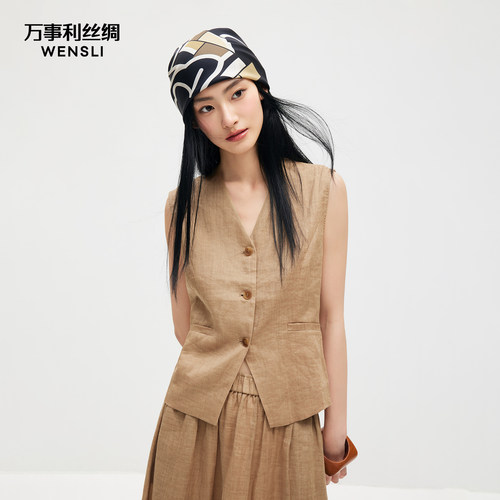 万事利26春夏新品丝巾75cm双面印花中方巾披肩围脖女送礼礼物花信