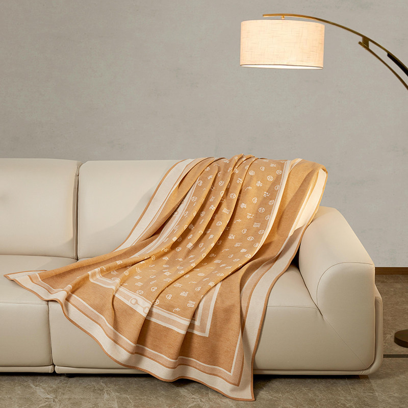 万事利桑蚕丝保暖时尚福满祝福生日礼物送妈妈保暖毯子-聚福毯