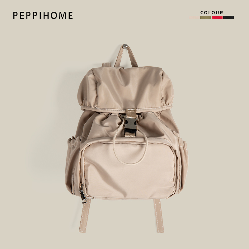 PEPPIHOME双肩包女2025新款旅游轻便小众百搭高颜值上班通勤背包