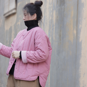 棉袄手工棉花夹棉加厚宽松休闲文艺保暖冬棉袄新疆棉服女外套上衣