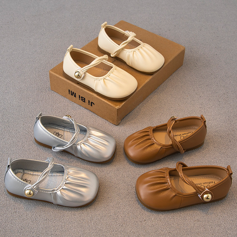 女童皮鞋2024春秋新款儿童鞋子小女孩公主鞋软底豆豆鞋单鞋宝宝鞋,童鞋/婴儿鞋/亲子鞋,皮鞋,淘宝优惠券,粉丝福利购,淘宝优惠卷
