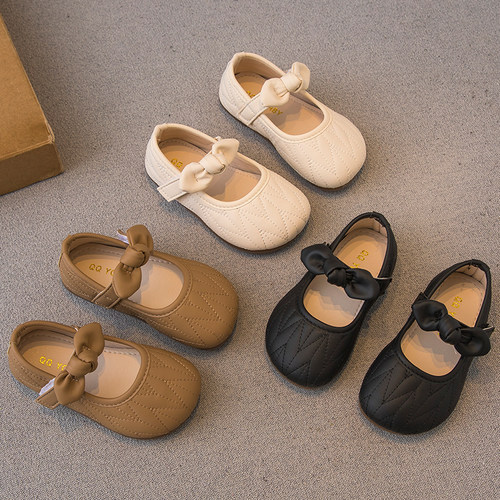 女童公主鞋儿童鞋子防滑小皮鞋