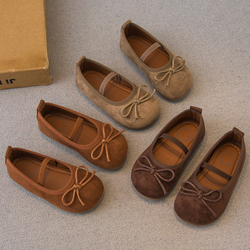 春秋款儿童女休闲公主皮鞋勃肯鞋