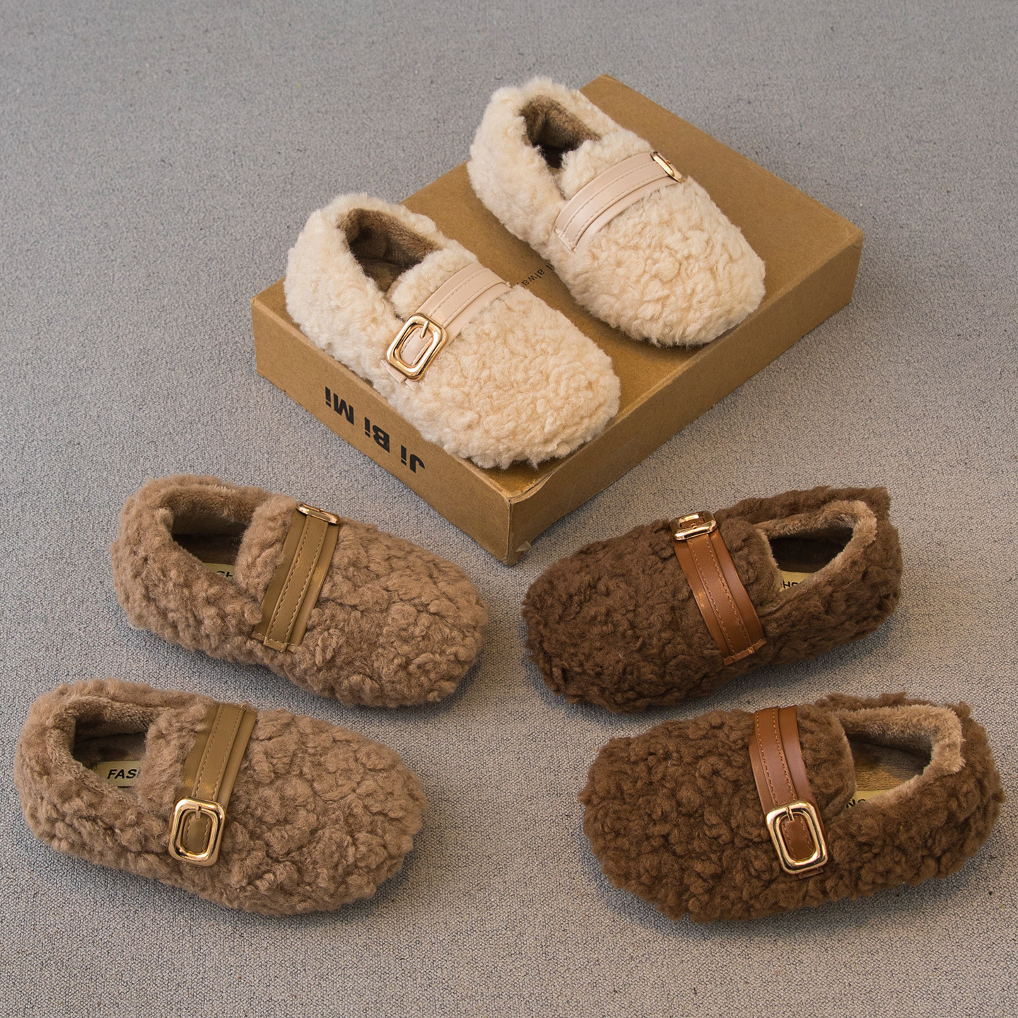 女童毛毛鞋2025冬季新款儿童鞋子小女孩公主鞋二棉加绒豆豆鞋棉鞋,童鞋/婴儿鞋/亲子鞋,棉鞋,淘宝优惠券,粉丝福利购,淘宝优惠卷