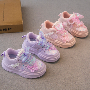 低帮2026春秋新款 单鞋 儿童鞋 软底宝宝运动鞋 子女孩公主鞋 女童板鞋