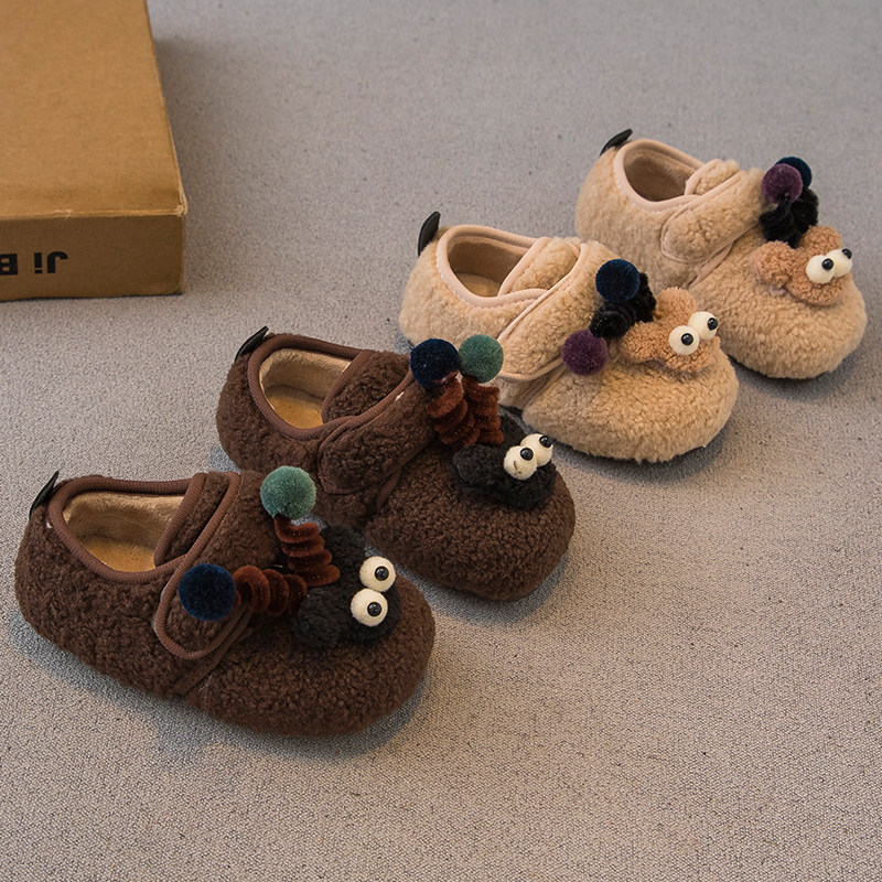 2024冬季新款软底毛毛鞋加绒公主鞋儿童棉鞋小女孩豆豆鞋宝宝鞋潮,童鞋/婴儿鞋/亲子鞋,棉鞋,淘宝优惠券,粉丝福利购,淘宝优惠卷