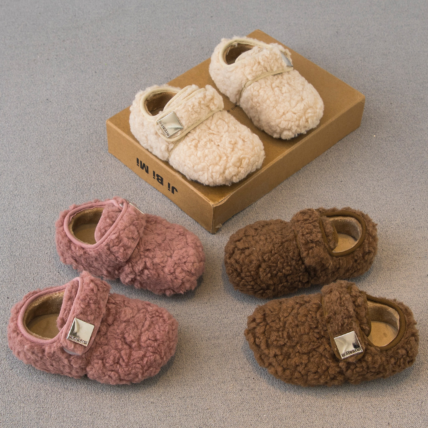 女童毛毛鞋2025冬季新款儿童鞋子小女孩公主鞋二棉加绒豆豆鞋棉鞋,童鞋/婴儿鞋/亲子鞋,棉鞋,淘宝优惠券,粉丝福利购,淘宝优惠卷