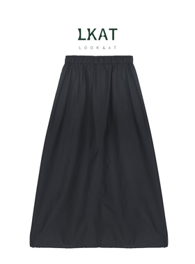LKAT260203松紧腰抽绳半身裙