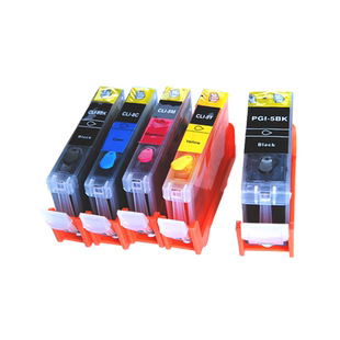 色给丽 兼容佳能5BK墨盒CLI-8 ix4000 ix5000 IP3300 IP3500 MP530 MP610 IP4200 IP4500 打印机填充连供墨盒