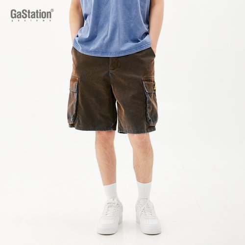 Gastation植绒牛仔中裤