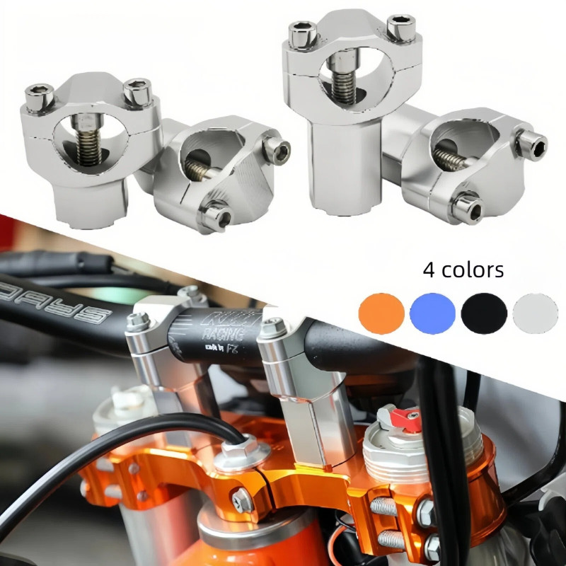 越野摩托车通用改装28mm变径方向车把CNC加高压块适用于KTM