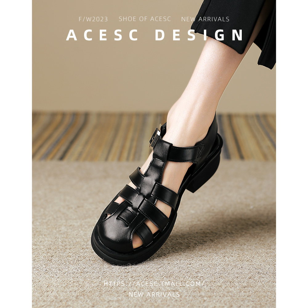 夏季罗马凉鞋艾斯臣猪笼鞋