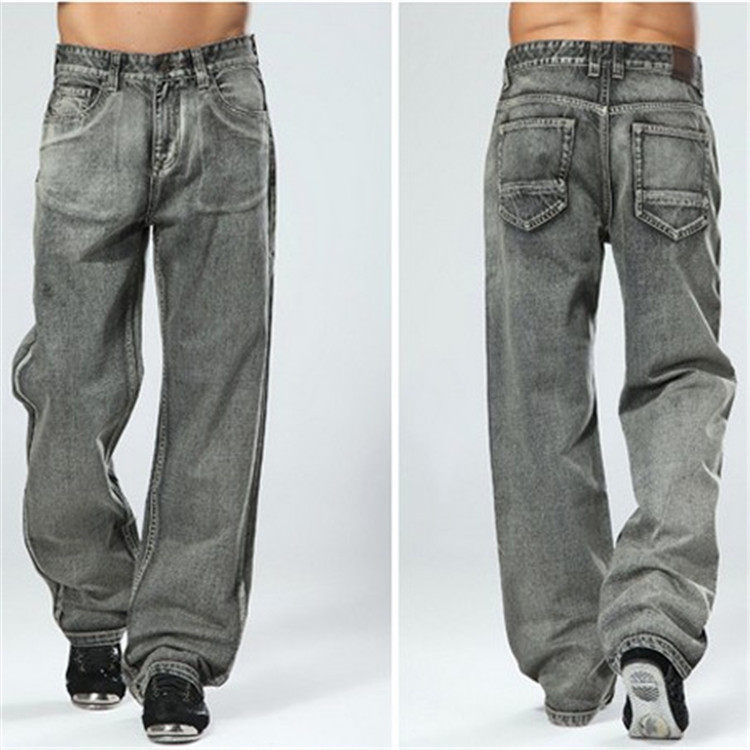 Youth Spring Retro Do the old Reminiscence Leniency Trousers Add fertilizer Wide leg Easy Straight Jeans motionin the Men's clothing, Jeans  category - from Buy2taobao.com to provide professional Taobao agent buy service