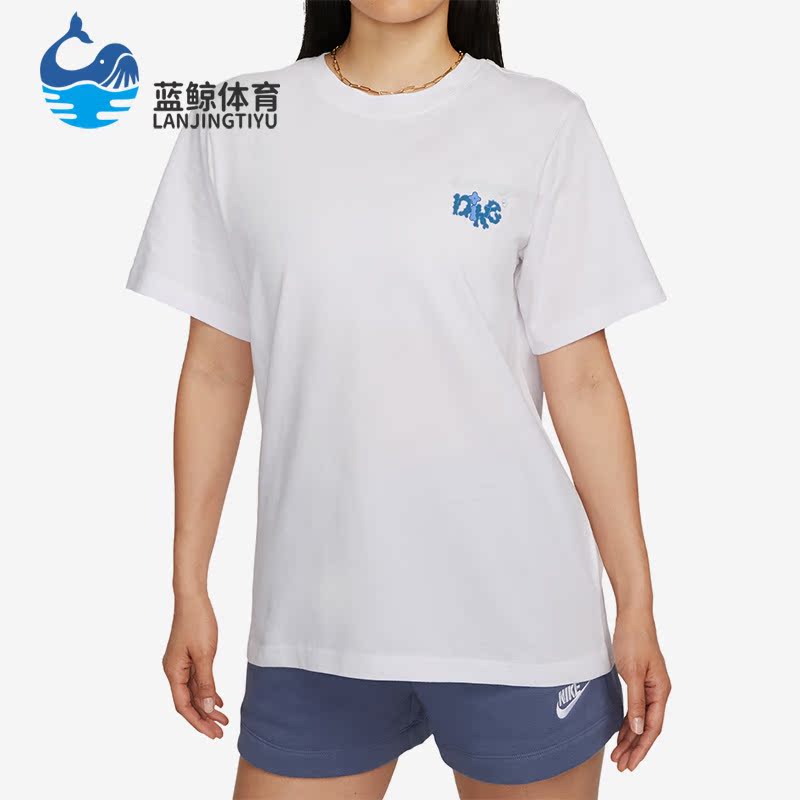 耐克女子运动时尚简约圆领短袖