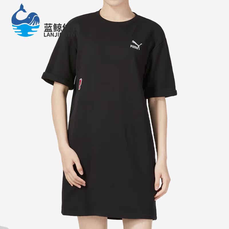 Puma/彪马正品夏季新款透气短袖女子运动连衣裙623257-01