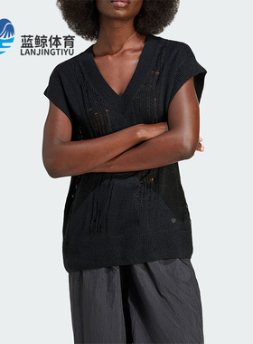 Adidas/阿迪达斯正品三叶草女士针织透气休闲运动背心IW0263