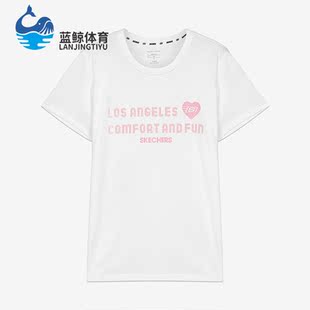 L221W289 运动休闲女子圆领透气针织短袖 0019 斯凯奇正品 Skechers
