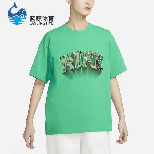 Nike/耐克正品休闲装格纹立体男子运动短袖T恤 FB2736-324
