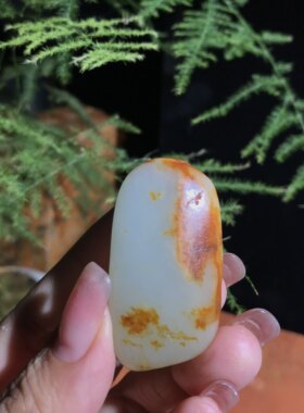 儒贤玉道新疆和田玉独籽原石天然皮子独颗籽料原皮无修原生态