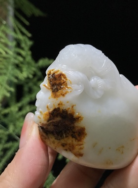 儒贤玉道新疆和田玉籽料独颗籽特色冷门题材孙大圣大战牛魔王