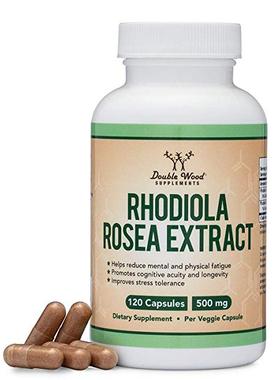 美国代购Rhodiola Rosea Supplement 500mg, 120 Vegan Capsules