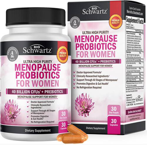 美国代购Menopause Support Probiotics for Women - Natural Men