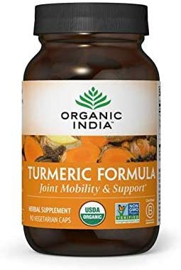 美国代购ORGANIC INDIA Natural Turmeric Root Veg Capsules, US