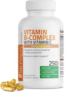 美国代购Bronson Vitamin B Complex with Vitamin C - Immune He