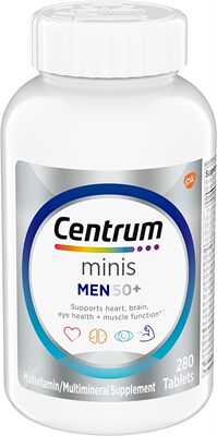 美国代购Centrum Minis Silver Multivitamin for Men 50 Plus, M