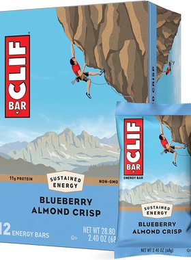 美国代购CLIF BARS - Energy Bars - Blueberry Crisp - Made wit