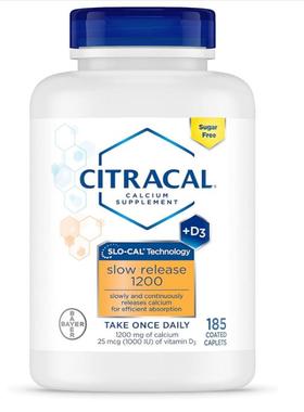 美国代购Citracal Slow Release 1200, 1200 mg Calcium Citrate