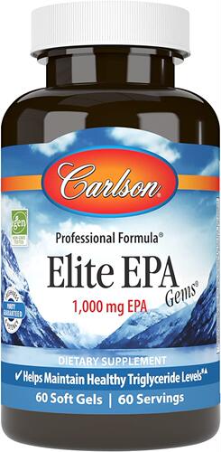美国代购Carlson - Elite EPA Gems, 1000 mg EPA Fish Oil, Wild
