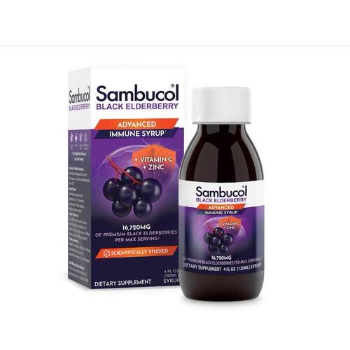 美国代购Sambucol Advanced Black Elderberry Syrup - Elderberr