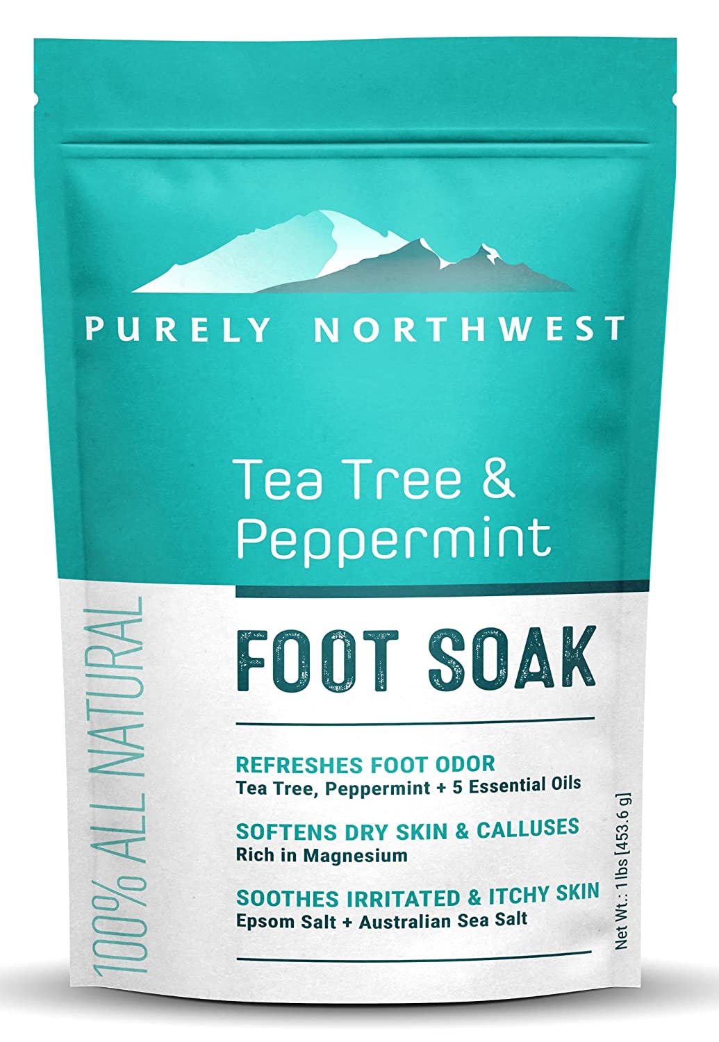 美国代购PURELY NORTHWEST-Tea Tree Oil & Peppermint Foot Soak