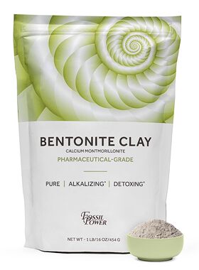 美国代购FOSSIL POWER Calcium [Bentonite Clay Food Grade Powd