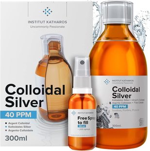 美国代购Colloidal Silver Liquid 10 fl oz & Spray to Fill ●