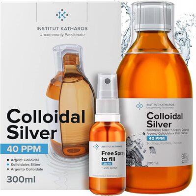 美国代购Colloidal Silver Liquid 10 fl oz & Spray to Fill ●