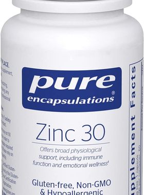 美国代购Pure Encapsulations Zinc 30 mg | Zinc Picolinate Sup