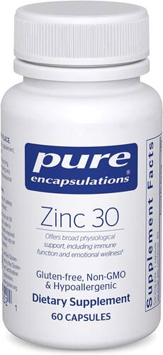 美国代购Pure Encapsulations Zinc 30 mg | Zinc Picolinate Sup