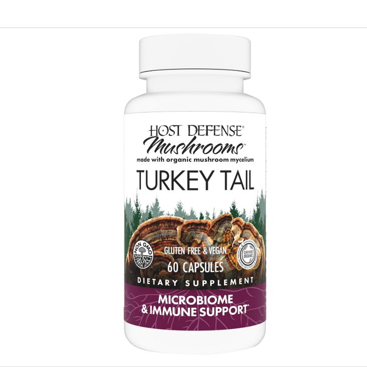 Host Defense, Turkey Tail, 60 Capsules, Natural Immune Syste