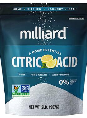 美国代购Milliard Citric Acid 2 Pound - 100% Pure Food Grade
