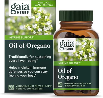 美国代购Gaia Herbs Oil of Oregano - Immune and Antioxidant S