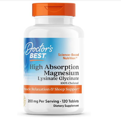 美国代购Doctor's Best High Absorption Magnesium Glycinate L